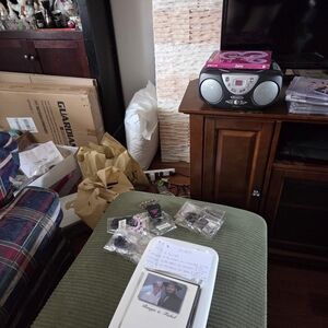 Black Portable CD Boombox Stereo Player